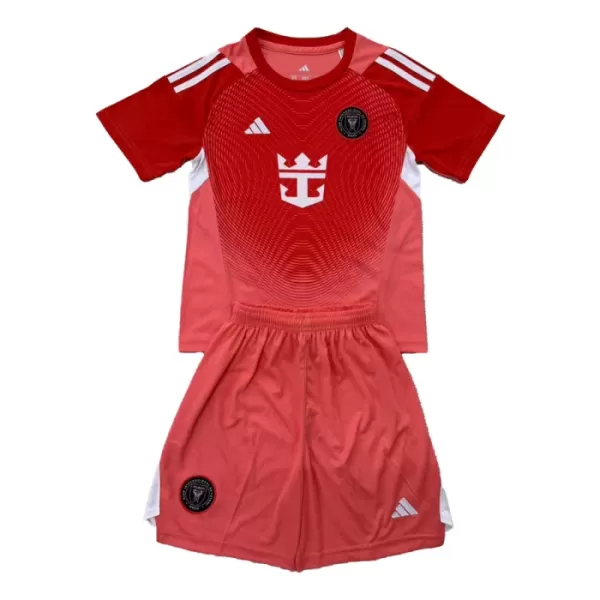 Koszulka Piłkarska Bramkarska Inter Miami CF Dziecięca 2025/26 Czerwony