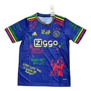 Koszulka Piłkarska AFC Ajax x Bob Marley Męska 2024/25 Niebieski