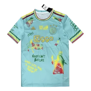 Koszulka Piłkarska AFC Ajax x Bob Marley Męska 2024/25 Niebieski