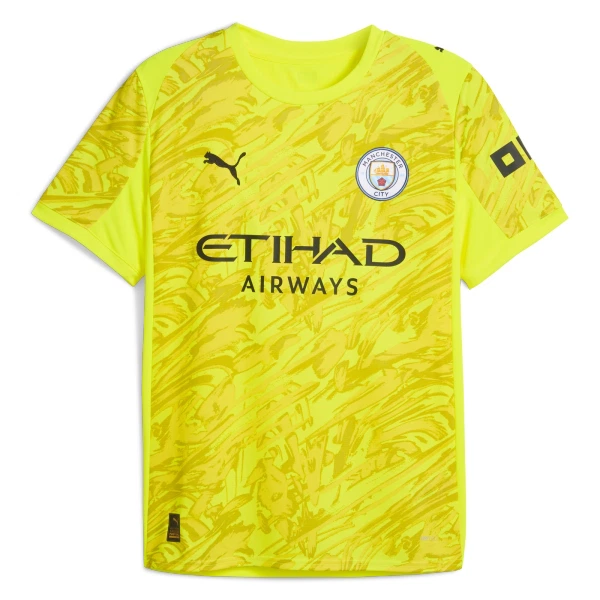 Koszulka Piłkarska Bramkarska Manchester City Męska 2025/26 Żółty Koszulka Piłkarska Bramkarska Manchester City Męska 2025/26 Żółty