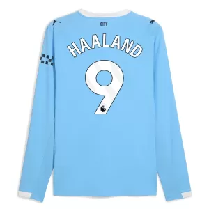 Koszulka Piłkarska Manchester City Erling Haaland 9 Męska Domowa 2025/26 Długi Rękaw Koszulka Piłkarska Manchester City Erling Haaland 9 Męska Domowa 2025/26 Długi Rękaw