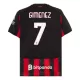 Koszulka Piłkarska AC Milan Santiago Gimenez 7 Męska Domowa 2025/26