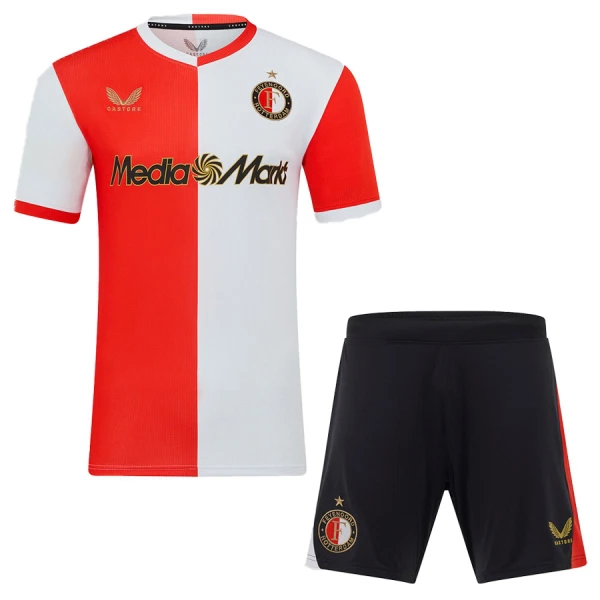 Koszulka Piłkarska Feyenoord Rotterdam Dziecięca Domowa 2025/26