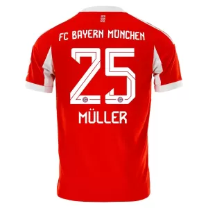 Koszulka Piłkarska FC Bayern Monachium Thomas Müller 25 Męska Domowa 2025/26 Koszulka Piłkarska FC Bayern Monachium Thomas Müller 25 Męska Domowa 2025/26