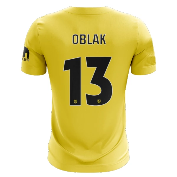 Koszulka Piłkarska Bramkarska Atlético Madryt Jan Oblak 13 Męska 2025/26 Koszulka Piłkarska Bramkarska Atlético Madryt Jan Oblak 13 Męska 2025/26