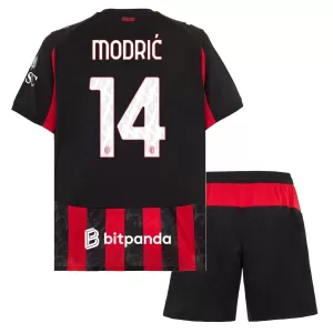 Koszulka Piłkarska AC Milan Luka Modrić 14 Dziecięca Domowa 2025/26