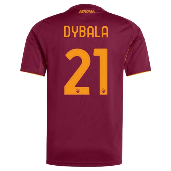 Koszulka Piłkarska AS Roma Paulo Dybala 21 Męska Domowa 2025/26