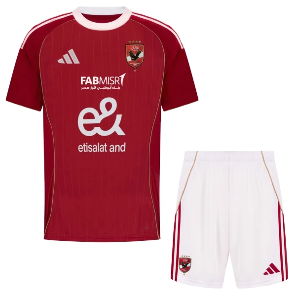 Koszulka Piłkarska Al Ahly Dziecięca Domowa 2025/26 Koszulka Piłkarska Al Ahly Dziecięca Domowa 2025/26