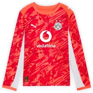 Koszulka Piłkarska Bramkarska Borussia Dortmund Męska 2025/26 Długi Rękaw Czerwony