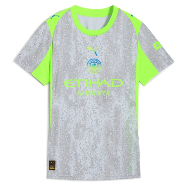 Koszulka Piłkarska Manchester City Damska Alternatywna 2025/26 Koszulka Piłkarska Manchester City Damska Alternatywna 2025/26