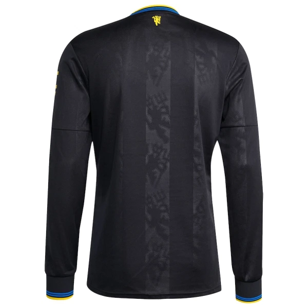 Koszulka Piłkarska Manchester United Męska Alternatywna 2025/26 Długi Rękaw