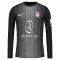 Koszulka Piłkarska Bramkarska Atlético Madryt Męska 2025/26 Długi Rękaw Czarny