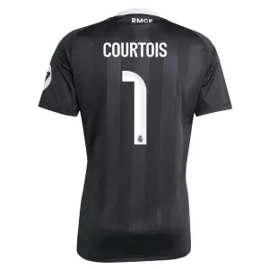 Koszulka Piłkarska Bramkarska Real Madryt Thibaut Courtois 1 Męska 2025/26 Czarny