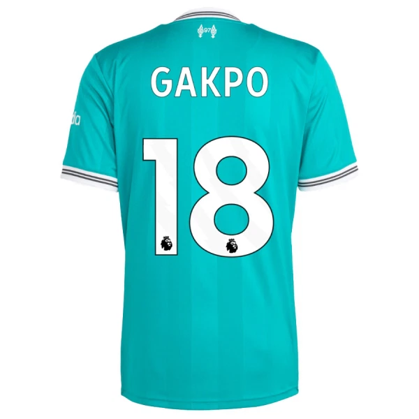 Koszulka Piłkarska Liverpool Cody Gakpo 18 Męska Alternatywna 2025/26 Koszulka Piłkarska Liverpool Cody Gakpo 18 Męska Alternatywna 2025/26