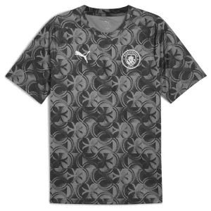 Koszulka Piłkarska Manchester City Pre-Match Męska 2025/26 Czarny