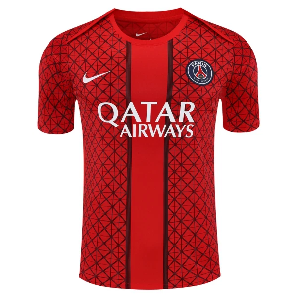 Koszulka Piłkarska Paris Saint-Germain Pre-Match Męska 2025/26 Czerwony