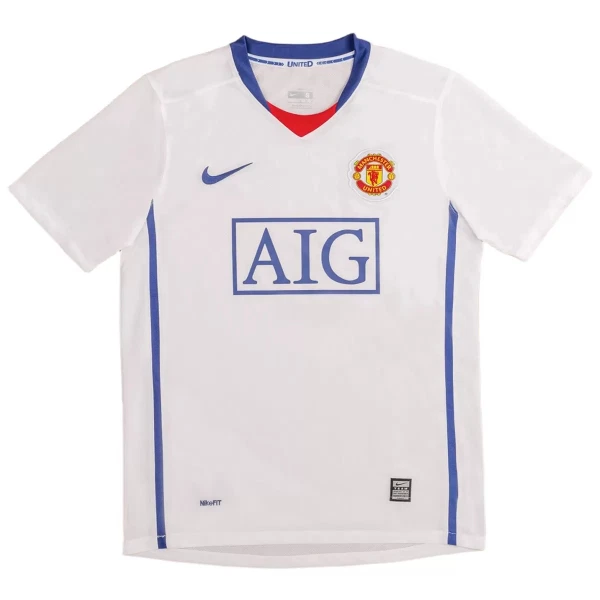 Koszulka Piłkarska Manchester United 2008-09 Męska Wyjazdowa Retro