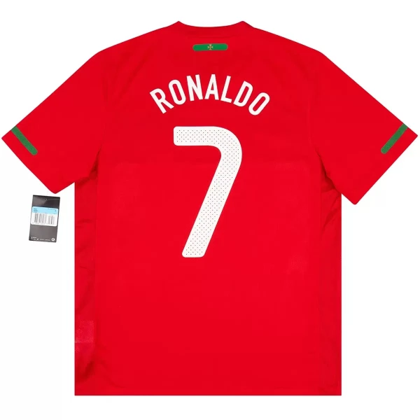 Koszulka Piłkarska Portugalia Cristiano Ronaldo 7 2010 Męska Domowa Retro