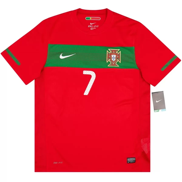 Koszulka Piłkarska Portugalia Cristiano Ronaldo 7 2010 Męska Domowa Retro