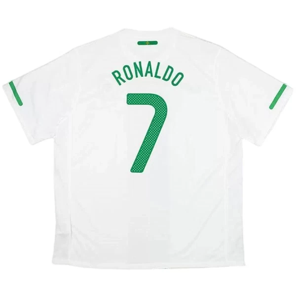 Koszulka Piłkarska Portugalia Cristiano Ronaldo 7 2010 Męska Wyjazdowa Retro