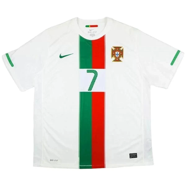 Koszulka Piłkarska Portugalia Cristiano Ronaldo 7 2010 Męska Wyjazdowa Retro