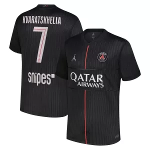 Koszulka Piłkarska Paris Saint-Germain Kvaratskhelia 7 Męska Czwarta Jordan 2025/26