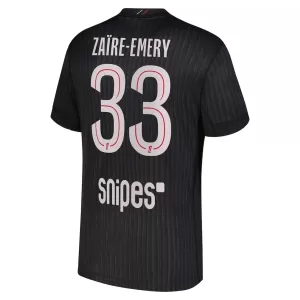 Koszulka Piłkarska Paris Saint-Germain Zaire-Emery 33 Męska Czwarta Jordan 2025/26