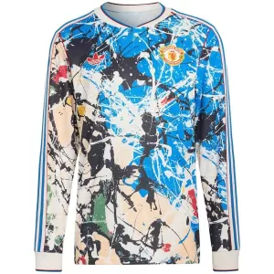 Koszulka Piłkarska Manchester United Stone Roses Męska 2025/26 Długi Rękaw (Specjalny)