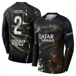 Koszulka Piłkarska Paris Saint-Germain Achraf Hakimi 2 Night Męska 2025/26 Długi Rękaw