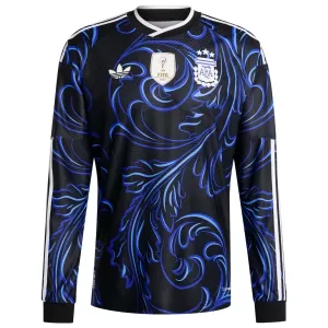 Koszulka Piłkarska Argentyna Męska Wyjazdowa Mistrzostwa Świata 2026 Długi Rękaw