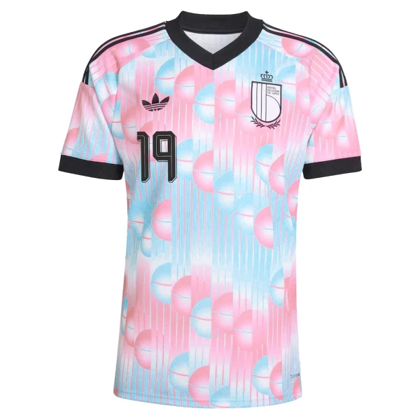 Koszulka Piłkarska Belgia Fofana 19 Męska Wyjazdowa Mistrzostwa Świata 2026