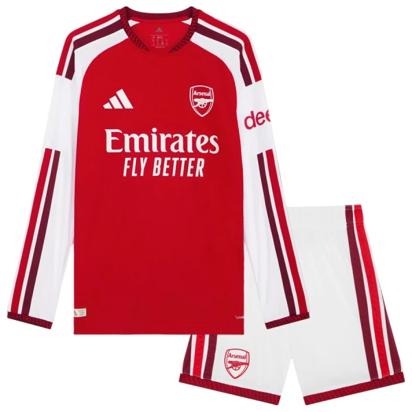Koszulka Piłkarska Arsenal Dziecięca Domowa 2026/27 Długi Rękaw