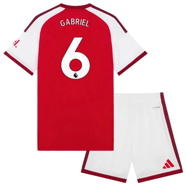 Koszulka Piłkarska Arsenal Gabriel 6 Dziecięca Domowa 2026/27 Koszulka Piłkarska Arsenal Gabriel 6 Dziecięca Domowa 2026/27
