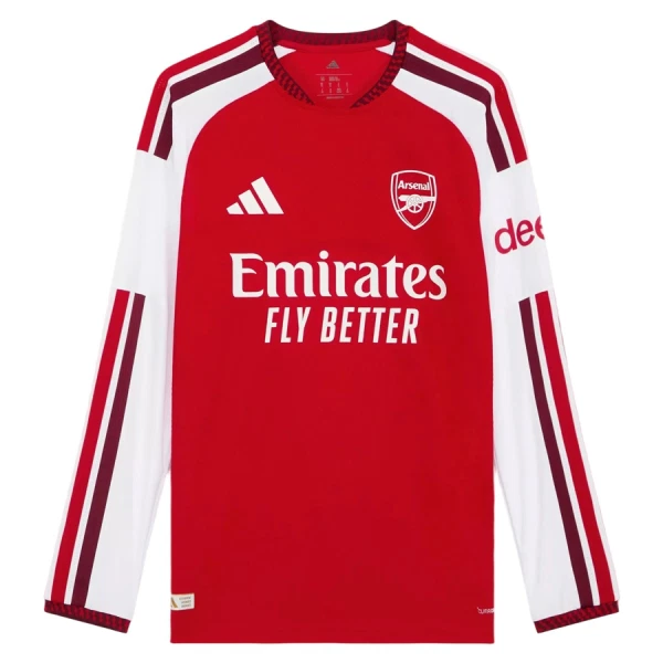 Koszulka Piłkarska Arsenal Męska Domowa 2026/27 Długi Rękaw Koszulka Piłkarska Arsenal Męska Domowa 2026/27 Długi Rękaw
