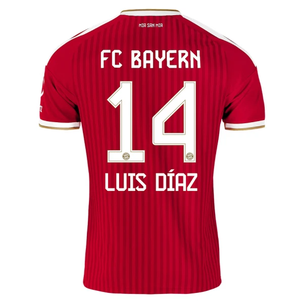 Koszulka Piłkarska FC Bayern Monachium Luis Díaz 14 Dziecięca Domowa 2026/27