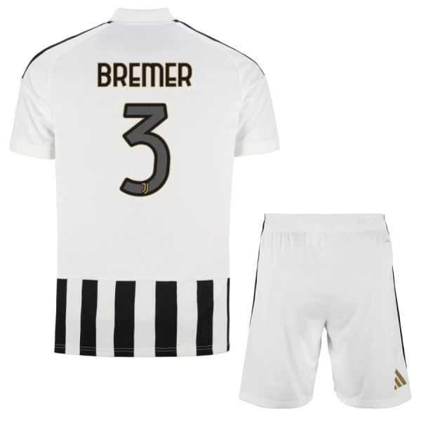 Koszulka Piłkarska Juventus Bremer 3 Dziecięca Domowa 2026/27 Koszulka Piłkarska Juventus Bremer 3 Dziecięca Domowa 2026/27