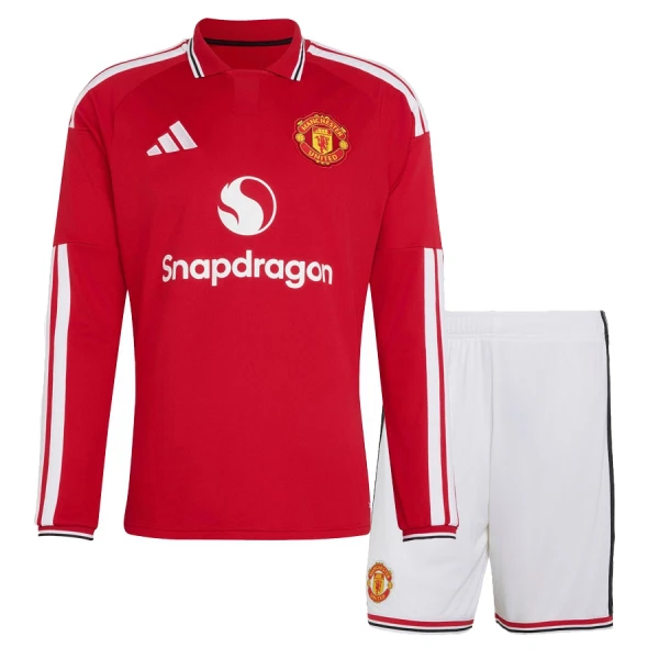 Koszulka Piłkarska Manchester United Dziecięca Domowa 2026/27 Długi Rękaw