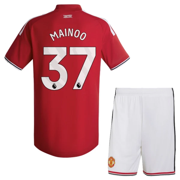 Koszulka Piłkarska Manchester United Kobbie Mainoo 37 Dziecięca Domowa 2026/27 Koszulka Piłkarska Manchester United Kobbie Mainoo 37 Dziecięca Domowa 2026/27