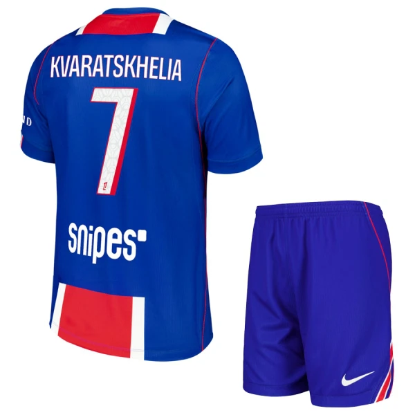 Koszulka Piłkarska Paris Saint-Germain Kvaratskhelia 7 Dziecięca Domowa 2026/27