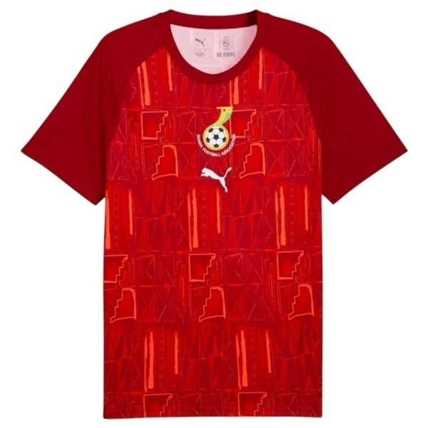 Koszulka Piłkarska Ghana Pre-Match Męska Mistrzostwa Świata 2026 Koszulka Piłkarska Ghana Pre-Match Męska Mistrzostwa Świata 2026