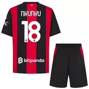 Koszulka Piłkarska AC Milan Christopher Nkunku 18 Dziecięca Domowa 2026/27