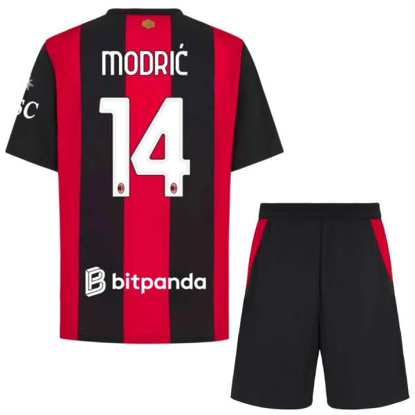Koszulka Piłkarska AC Milan Luka Modrić 14 Dziecięca Domowa 2026/27