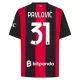 Koszulka Piłkarska AC Milan Pavlovic 31 Męska Domowa 2026/27 Koszulka Piłkarska AC Milan Pavlovic 31 Męska Domowa 2026/27