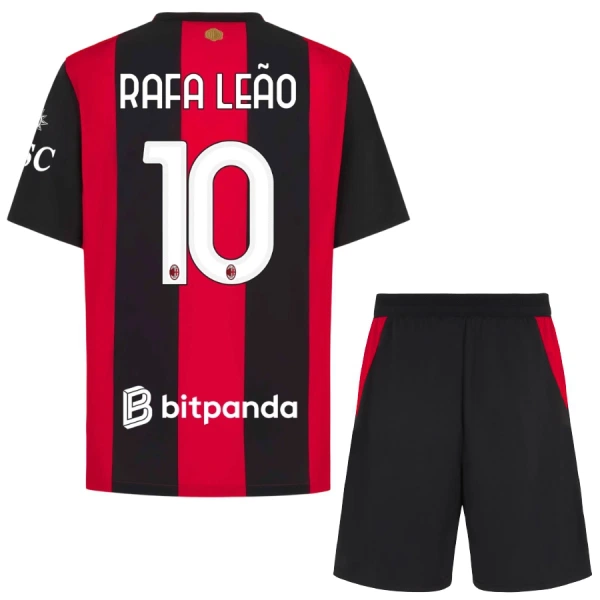 Koszulka Piłkarska AC Milan Rafael Leão 10 Dziecięca Domowa 2026/27