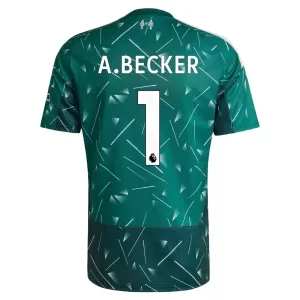 Koszulka Piłkarska Bramkarska Liverpool Alisson Becker 1 Dziecięca Domowa 2026/27 Zielony