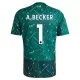 Koszulka Piłkarska Bramkarska Liverpool Alisson Becker 1 Męska Domowa 2026/27 Zielony Koszulka Piłkarska Bramkarska Liverpool Alisson Becker 1 Męska Domowa 2026/27 Zielony