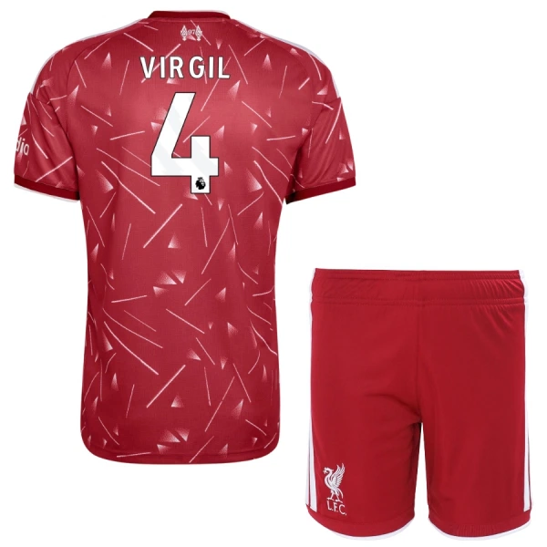 Koszulka Piłkarska Liverpool Virgil van Dijk 4 Dziecięca Domowa 2026/27 Koszulka Piłkarska Liverpool Virgil van Dijk 4 Dziecięca Domowa 2026/27