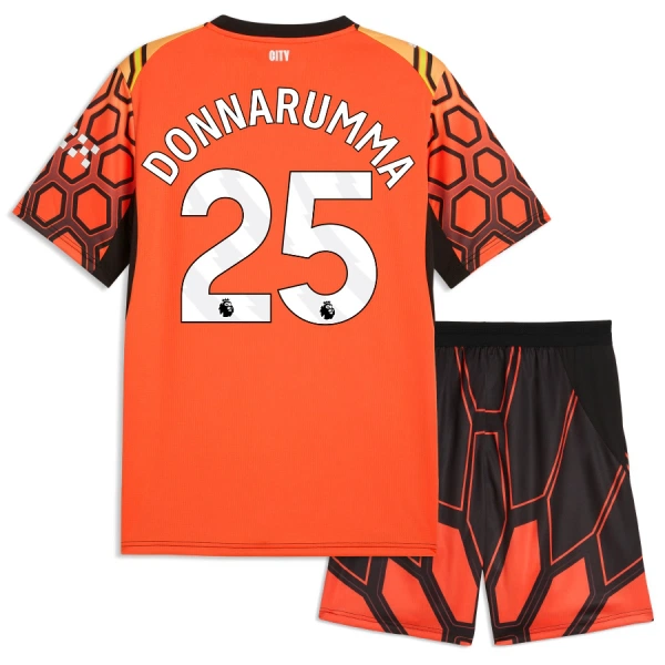 Koszulka Piłkarska Bramkarska Manchester City Gianluigi Donnarumma 25 Dziecięca Alternatywna 2026/27 Pomarańczowy Koszulka Piłkarska Bramkarska Manchester City Gianluigi Donnarumma 25 Dziecięca Alternatywna 2026/27 Pomarańczowy