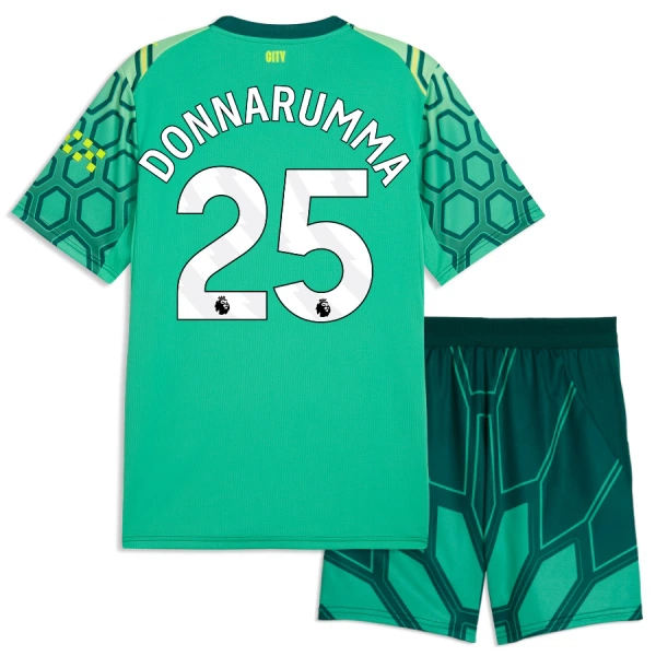 Koszulka Piłkarska Bramkarska Manchester City Gianluigi Donnarumma 25 Dziecięca Domowa 2026/27 Zielony Koszulka Piłkarska Bramkarska Manchester City Gianluigi Donnarumma 25 Dziecięca Domowa 2026/27 Zielony