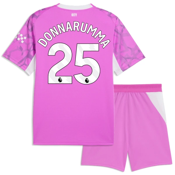 Koszulka Piłkarska Bramkarska Manchester City Gianluigi Donnarumma 25 Dziecięca Wyjazdowa 2026/27 Różowy Koszulka Piłkarska Bramkarska Manchester City Gianluigi Donnarumma 25 Dziecięca Wyjazdowa 2026/27 Różowy
